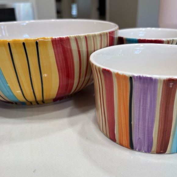 Pfaltzgraff Other - Pfaltzgraff Bowl Set “ Equator” pattern